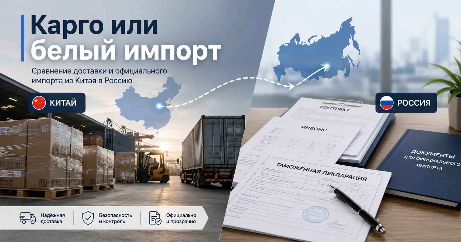 Карго или белый импорт из Китая — сравнение схем поставки для бизнеса